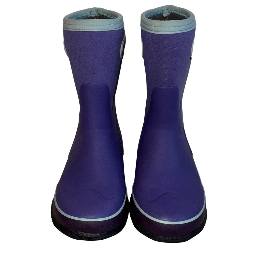 Bogs Classic Tall Grasp Winter Rain Boots Youth Size 5 Waterproof Insulated EUC